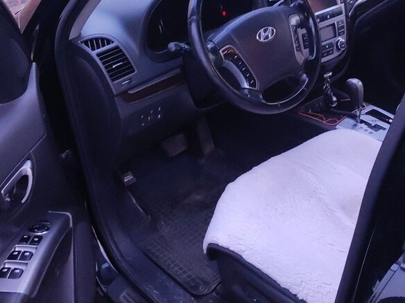 2011 Hyundai Santa Fe II Рестайлинг, чёрный, 1500000 рублей - вид 3