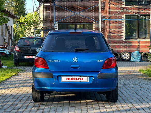 2007 Peugeot 307 I Рестайлинг, синий, 300000 рублей - вид 8