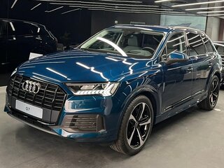 2021 Audi Q7 45 TDI II (4M) Рестайлинг, синий, 8200000 рублей, вид 1