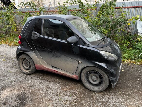 2009 Smart Fortwo II, чёрный, 400000 рублей - вид 5