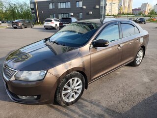2017 Skoda Rapid I Рестайлинг, коричневый, 1360000 рублей, вид 3