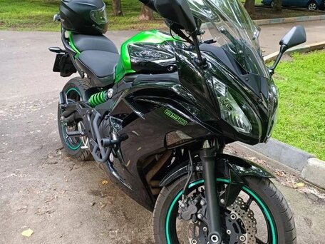 2015 Kawasaki Ninja 650, зелёный, 470000 рублей, вид 2