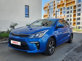2017 Kia Rio III Рестайлинг, синий, 1350000 рублей, вид 1
