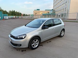 2012 Volkswagen Golf VI, жёлтый, 1300000 рублей, вид 1