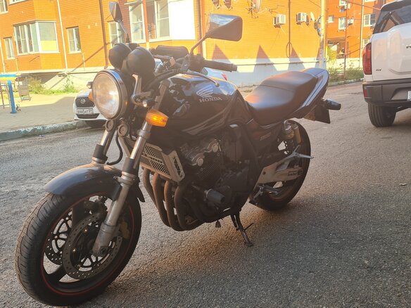 2001 Honda CB 400 Super Four, чёрный, 325000 рублей - вид 5