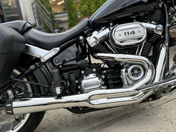 2018 Harley-Davidson Fat Boy, синий, 2200000 рублей - вид 17