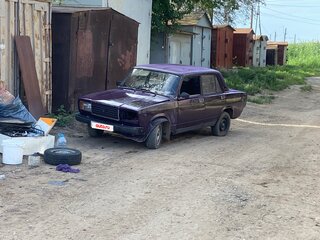 2004 Lada (ВАЗ) 2107, фиолетовый, 70000 рублей, вид 2
