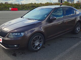 2014 Skoda Octavia III (A7), коричневый, 1470000 рублей, вид 2