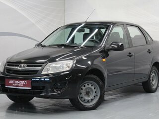 2013 Lada (ВАЗ) Granta I, чёрный, 450000 рублей, вид 1