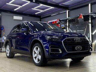 2021 Audi Q5 45 TFSI II (FY) Рестайлинг, синий, 4500000 рублей, вид 3