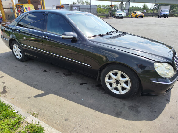 2004 Mercedes-Benz S-Класс 350 Long IV (W220) Рестайлинг, чёрный, 1200000 рублей - вид 6