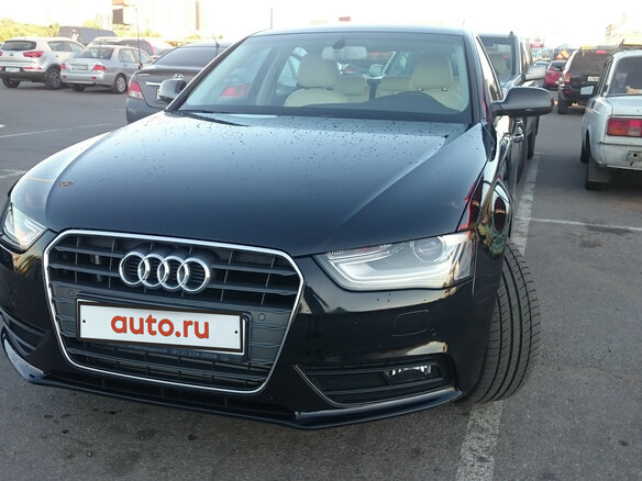 2014 Audi A4 IV (B8) Рестайлинг, чёрный, 1690000 рублей - вид 2