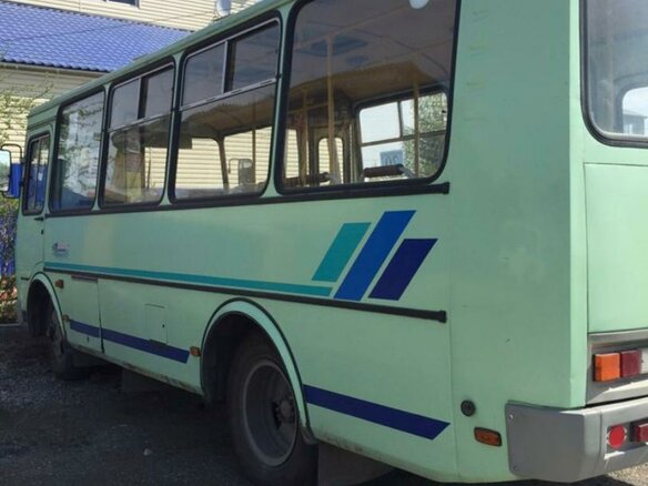2008 ПАЗ 3205, зелёный, 110000 рублей
