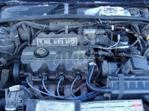 1989 Ford Escort, чёрный - вид 1