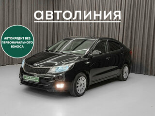 2016 Kia Rio III Рестайлинг, чёрный, 880000 рублей, вид 1