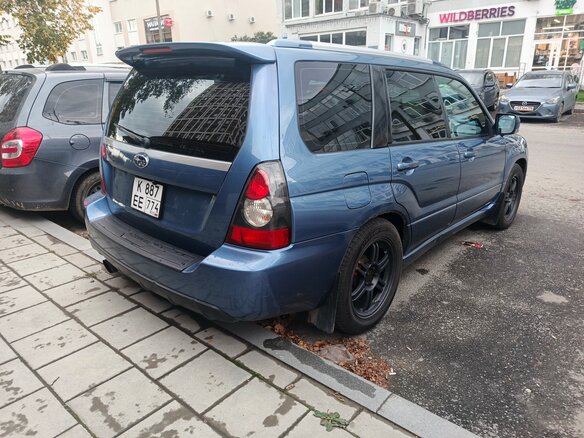 2007 Subaru Forester II Рестайлинг, синий, 1000000 рублей - вид 9