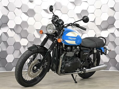 2015 Triumph Bonneville, синий, 527000 рублей, вид 2