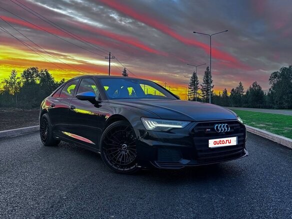 2020 Audi S6 V (C8), чёрный
