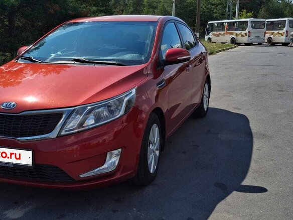 2012 Kia Rio 4-speed III, красный, 640000 рублей - вид 9