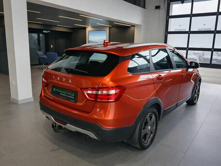 2019 Lada (ВАЗ) Vesta SW I, оранжевый, 929000 рублей, вид 4