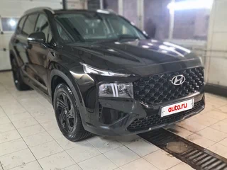 2021 Hyundai Santa Fe IV Рестайлинг, чёрный, 3975000 рублей, вид 3