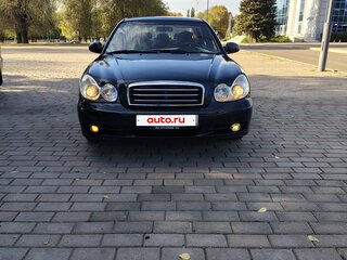 2007 Hyundai Sonata ТагАЗ IV (EF) Рестайлинг, чёрный, 410000 рублей, вид 2
