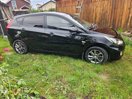 2014 Hyundai Solaris I, чёрный, 824000 рублей, вид 5