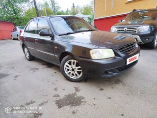 2008 Hyundai Accent ТагАЗ II, чёрный, 399000 рублей, вид 2