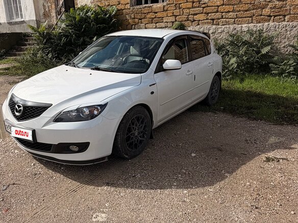 2007 Mazda 3 I (BK) Рестайлинг, белый, 445000 рублей