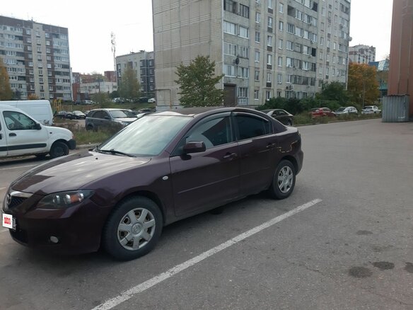 2007 Mazda 3 I (BK) Рестайлинг, фиолетовый, 450000 рублей - вид 1