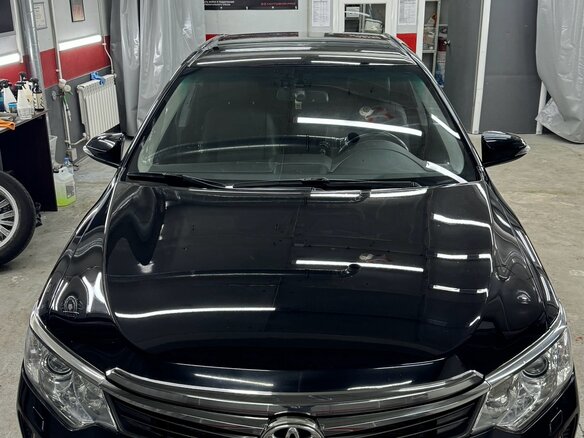 2015 Toyota Camry VII (XV50) Рестайлинг, чёрный - вид 5