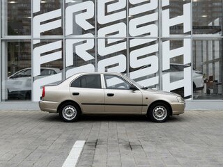 2007 Hyundai Accent ТагАЗ II, золотистый, 425000 рублей, вид 5