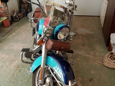 2004 Harley-Davidson Heritage, синий, 730000 рублей, вид 2
