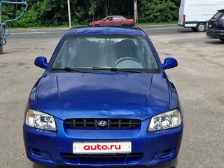 2003 Hyundai Accent ТагАЗ II, синий, 240000 рублей, вид 3