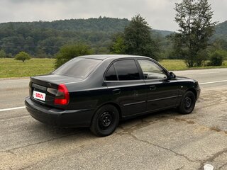 2007 Hyundai Accent ТагАЗ II, чёрный, 319999 рублей, вид 4