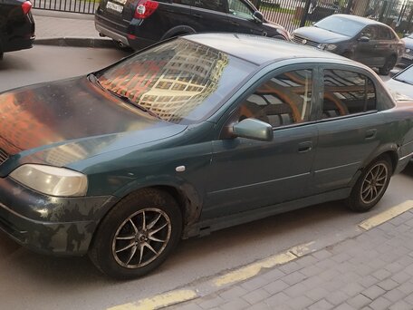 2001 Opel Astra G, зелёный, вид 1