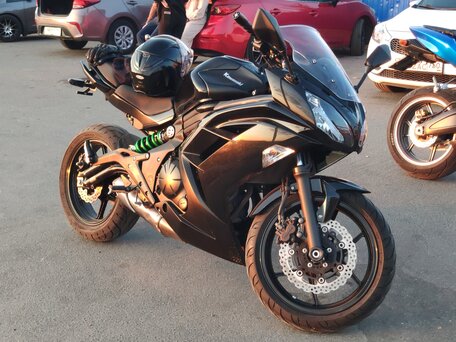 2015 Kawasaki ER-4F (Ninja 400R), чёрный, 450000 рублей, вид 1