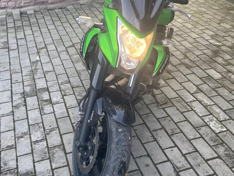 2016 Kawasaki ER-6N, зелёный, 580000 рублей, вид 2