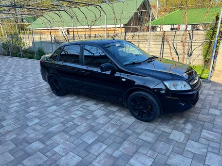2013 Lada (ВАЗ) Granta I, чёрный, 520000 рублей, вид 3