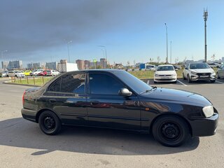 2008 Hyundai Accent ТагАЗ II, чёрный, 390000 рублей, вид 3