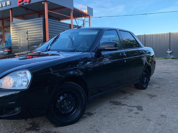 2017 Lada (ВАЗ) Priora I Рестайлинг, чёрный, 420000 рублей - вид 8