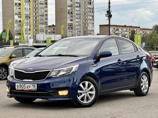 2016 Kia Rio III Рестайлинг, синий, 1199000 рублей, вид 4