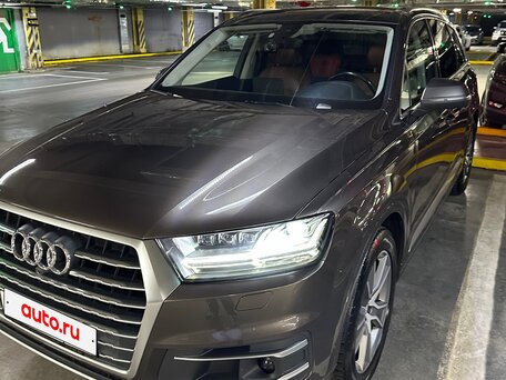2016 Audi Q7 II (4M), коричневый, 4150000 рублей, вид 1