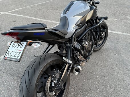 2017 Yamaha MT-07 (FZ-07), серый, 700000 рублей, вид 2