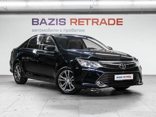 2015 Toyota Camry VII (XV50) Рестайлинг, чёрный, 1999000 рублей, вид 3