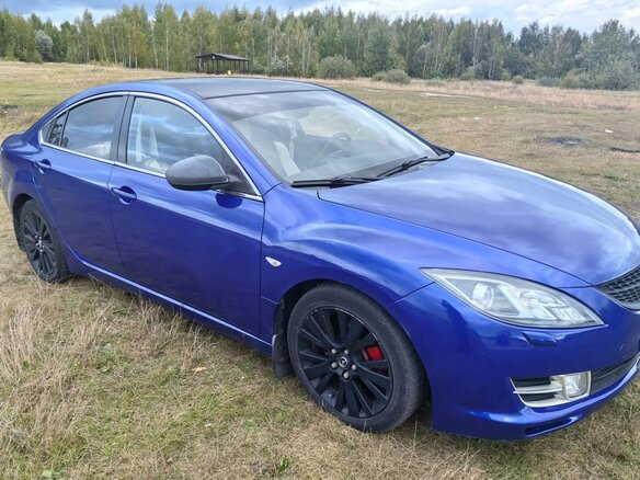 2008 Mazda 6 II (GH), синий, 650000 рублей - вид 1