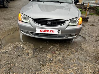 2005 Hyundai Accent ТагАЗ II, серебристый, 350000 рублей, вид 2