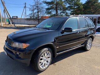 2003 BMW X5 3.0i I (E53) Рестайлинг, чёрный, 950000 рублей, вид 1