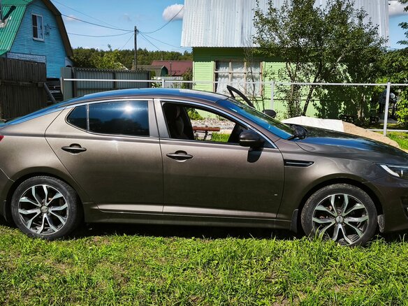 2014 Kia Optima III Рестайлинг, бежевый, 1125000 рублей - вид 3