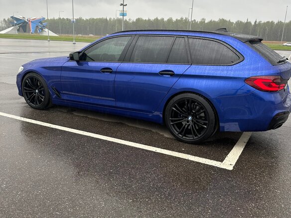 2019 BMW 5 серии 530d xDrive VII (G30/G31/G38), синий, 3750000 рублей - вид 10